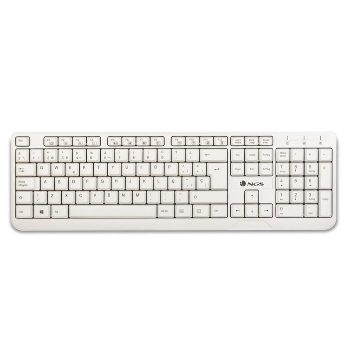 NGS Spike Teclado Blanco USB NGS Spike Teclado Blanco USB